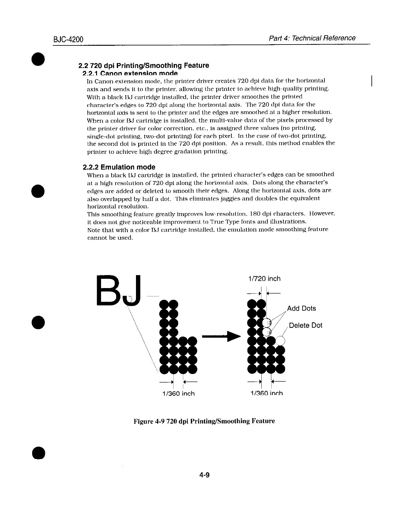 Canon BubbleJet BJC-4200 Service Manual-3